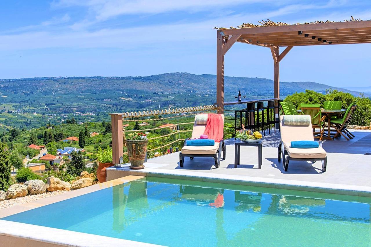 Villa Vardis Heated Pool Vryses 외부 사진
