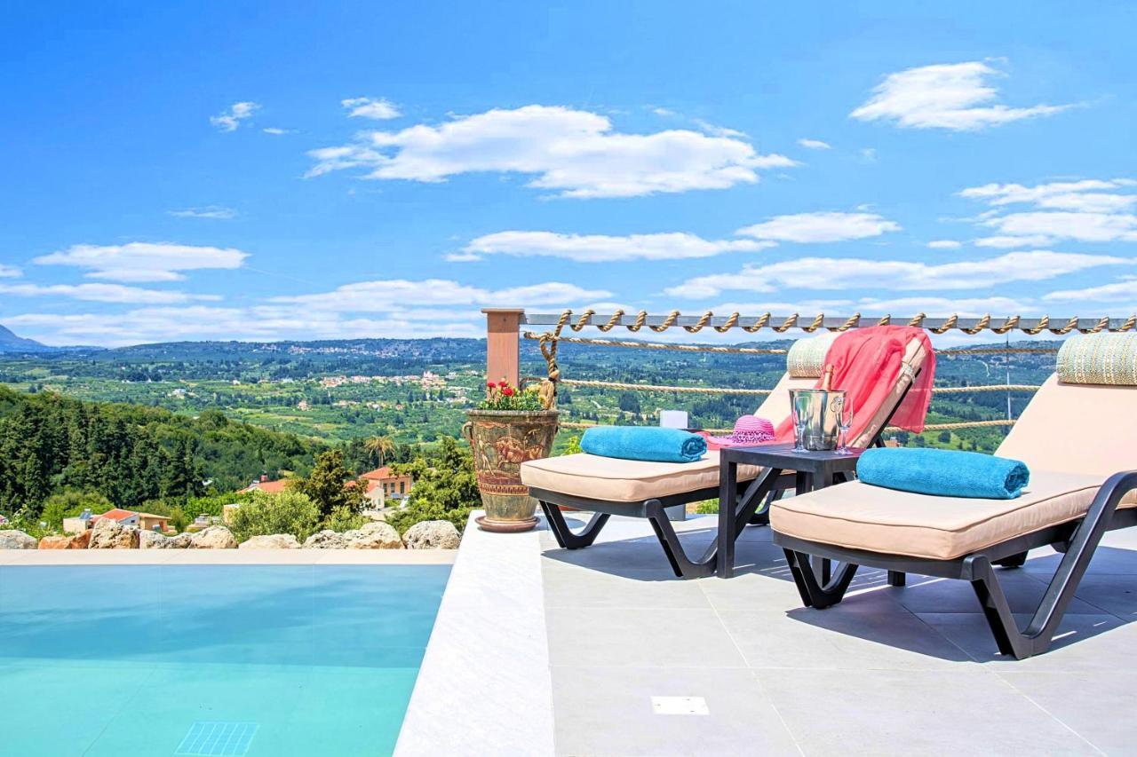 Villa Vardis Heated Pool Vryses 외부 사진